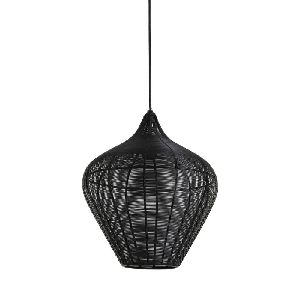 Hanglamp Alvaro mat zwart L afbeelding
