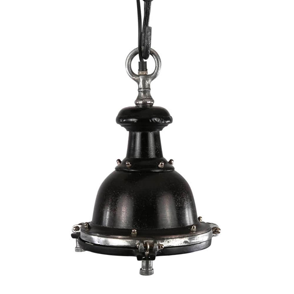 Hanglamp Toscane 20 cm, zwart ruw nickel