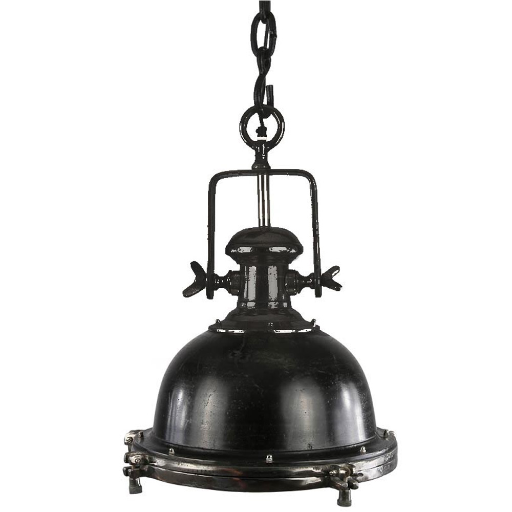 Hanglamp Toscane 40 cm, zwart ruw nickel