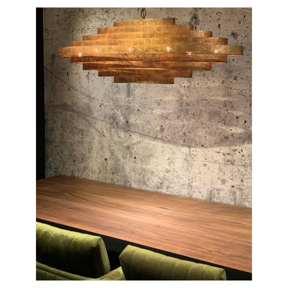 Hanglamp Vegas ovaal ambachtelijk brons