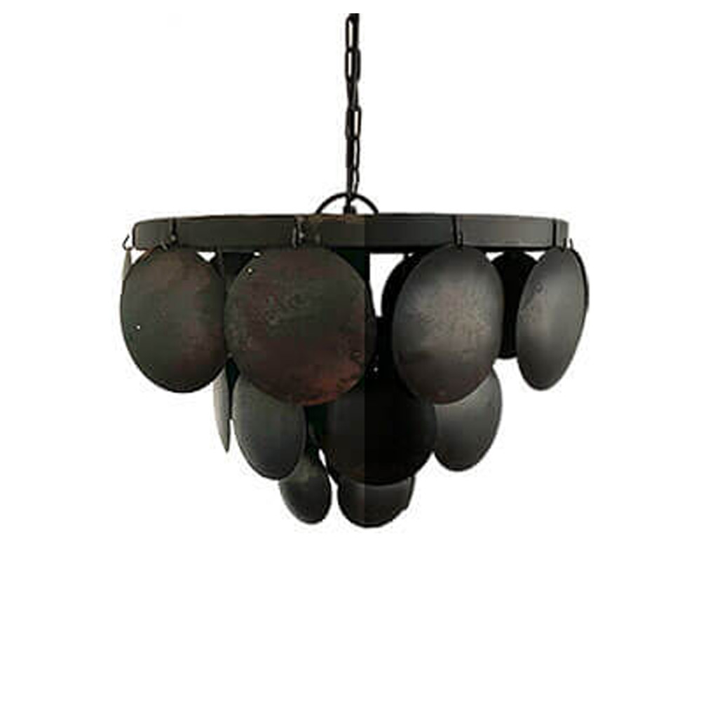 Countrylifestyle Hanglamp zwart schijf S 2274