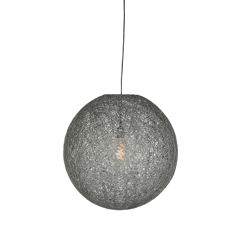 Hanglamp Twist - Grijs - Vlas - M Hanglamp Twist - Grijs - Vlas - M