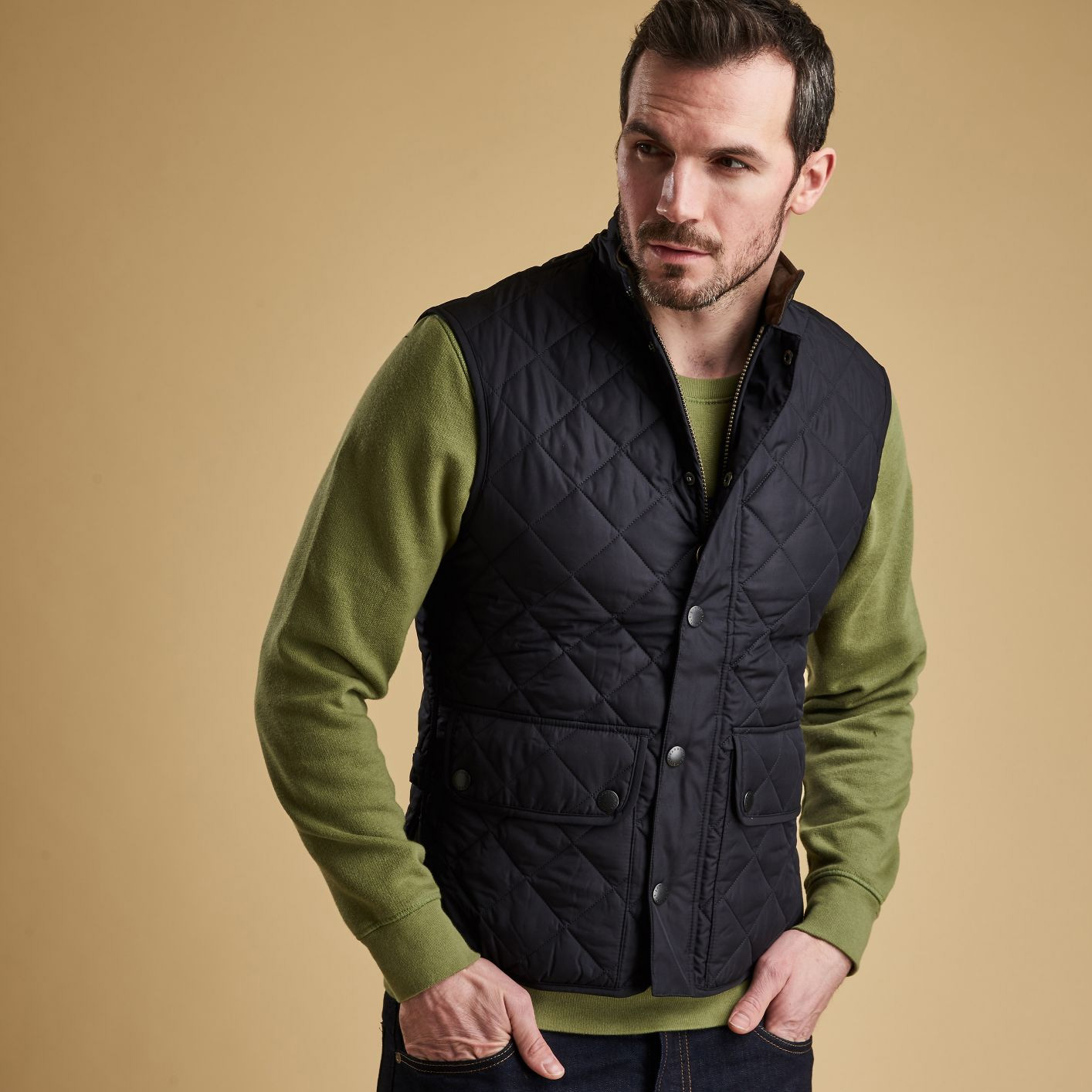 Heren bodywarmer Lowerdale navy Barbour Bodywarmers