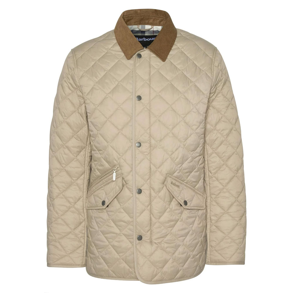 Barbour Heren Quilt Modern Chelsea Washed Stone