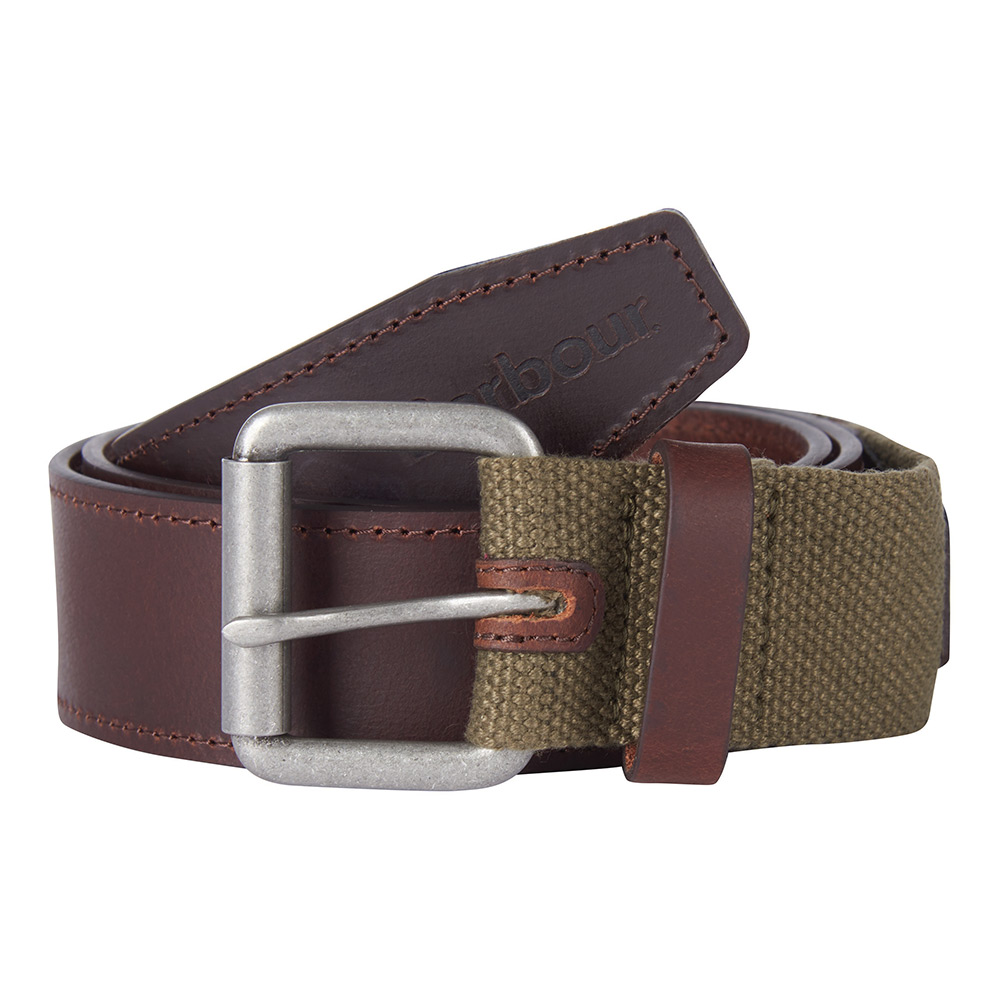 Heren Riem Webbing Leather