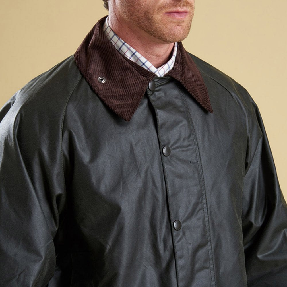 Outlook tuberculose Hoofdstraat Heren waxjas Beaufort jacket Sage - Barbour Jassen