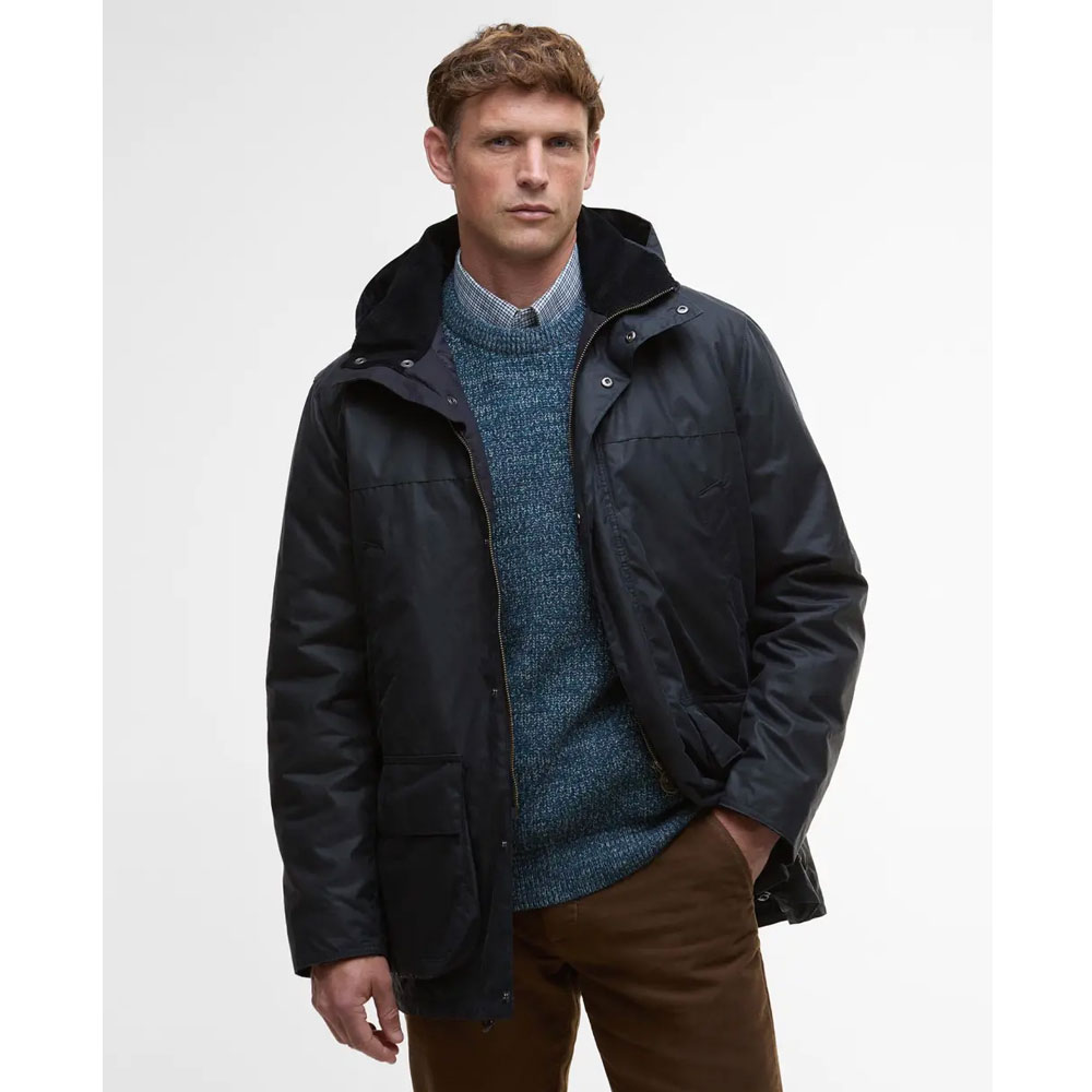 Barbour Heren waxjas Bleaberry Navy