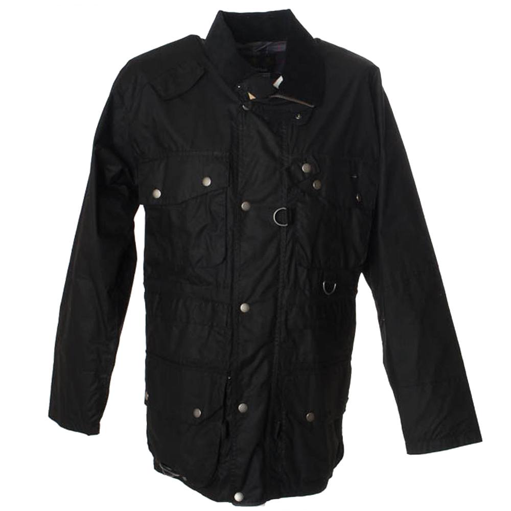 Heren waxjas Dryfly Jacket Zwart