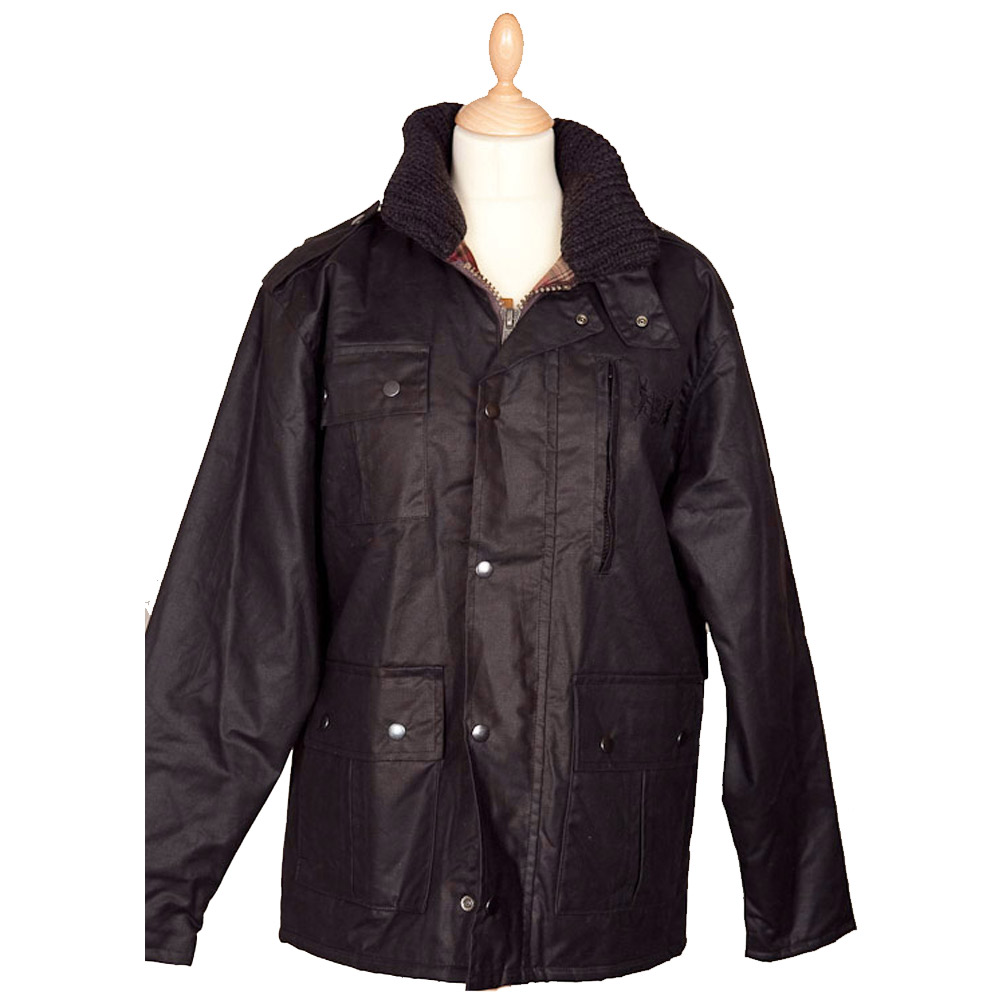 Hunter Outdoor Heren waxjas Glasgow zwart