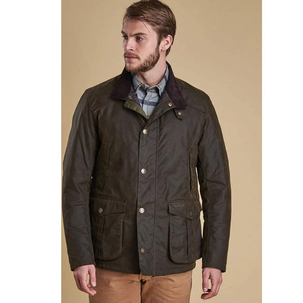 barbour leeward olive