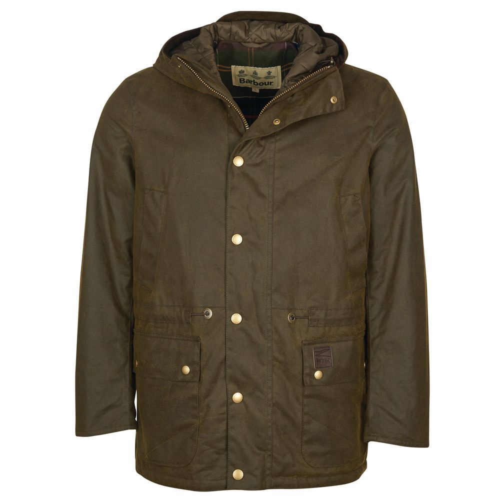 Heren waxjas Ripon olive Heren waxjas Ripon olive