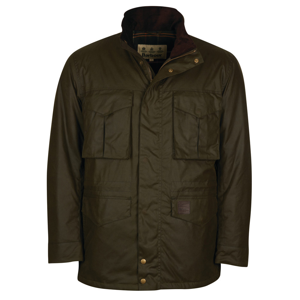 Heren waxjas Watson olive Heren waxjas Watson olive