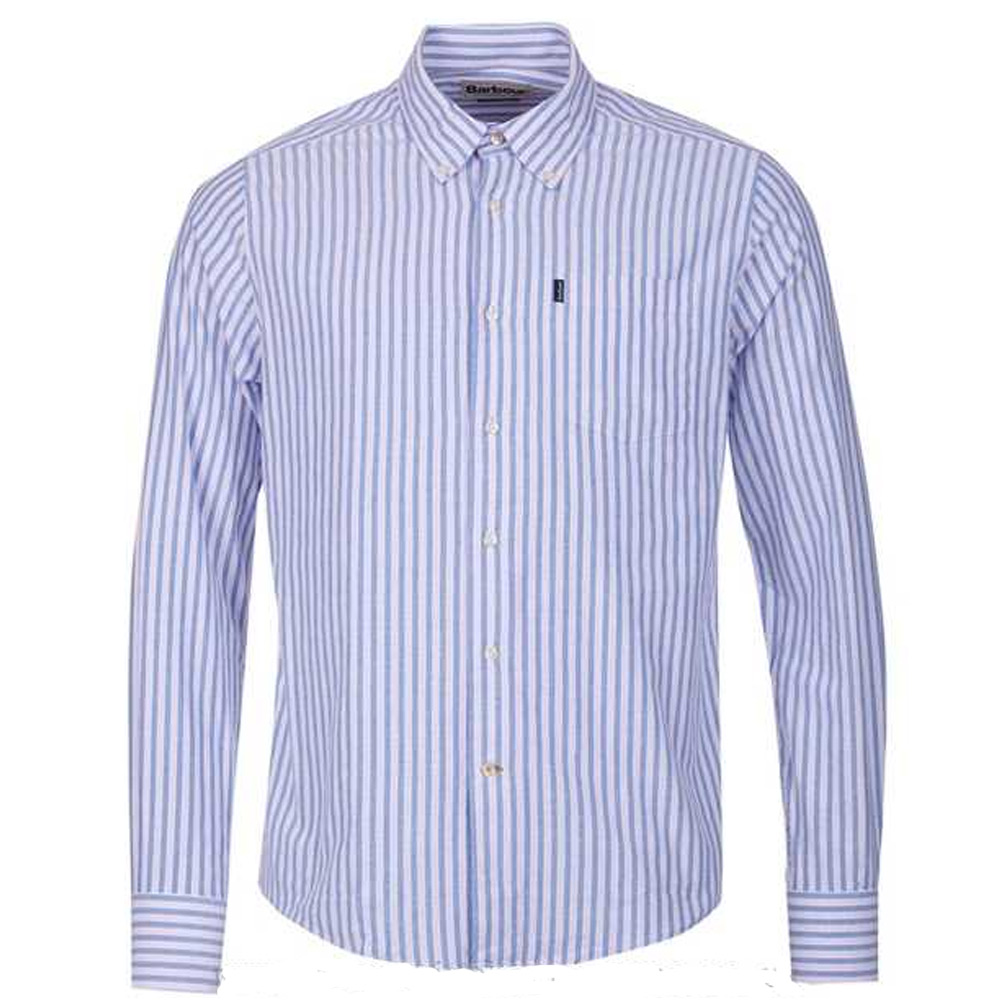 Barbour Herenblouse Ernest Blauw barbour kopen in de aanbieding