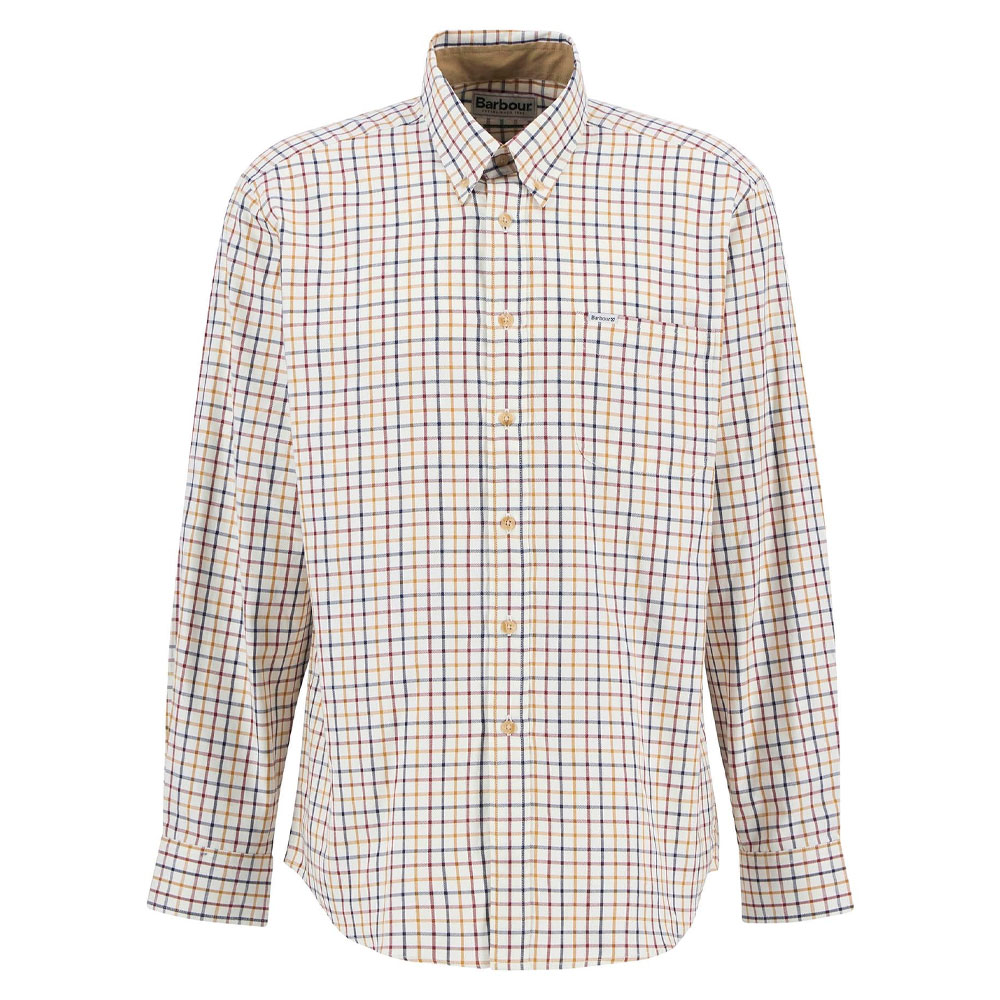 Herenblouse Sporting Tattersall Copper