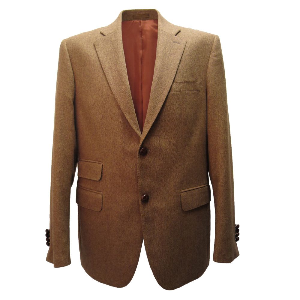 Herencolbert visgraat cognac mt 56-62 Herencolbert visgraat cognac mt 56-62