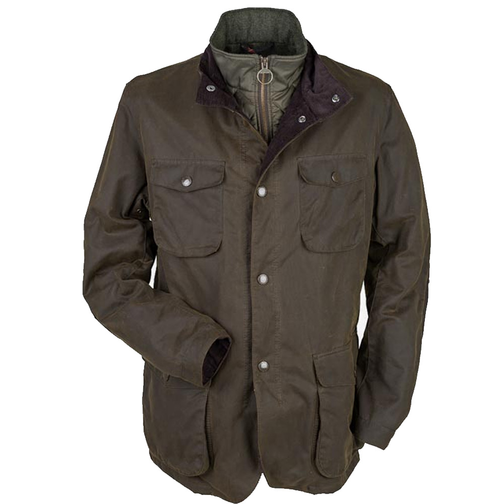 Herenjas Ogston Wax Jacket Olive Herenjas Ogston Wax Jacket Olive