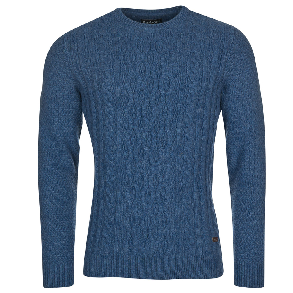 Barbour Herentrui Chunky cable Denim Marl