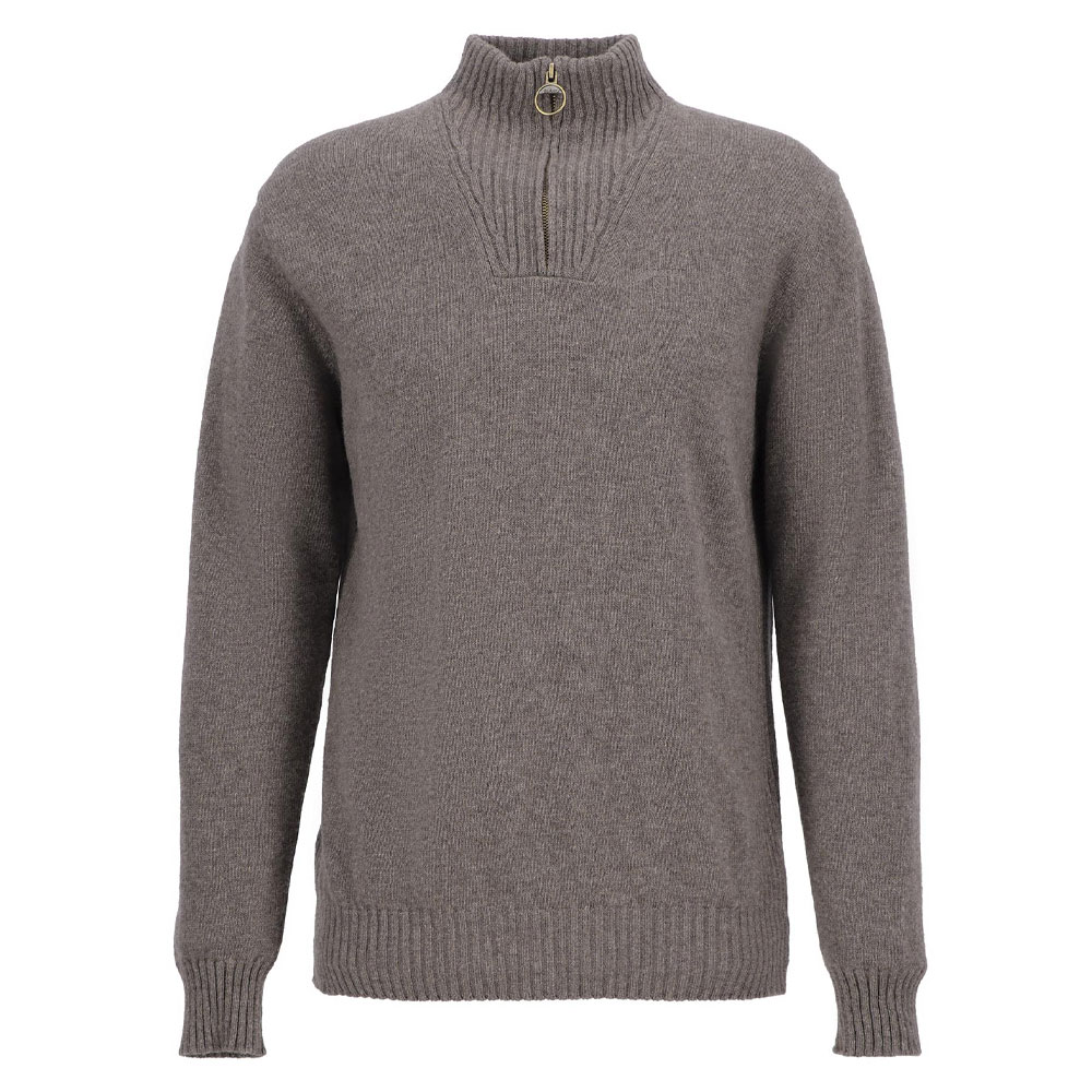Herentrui Essential lambswool half zip Dark Stone