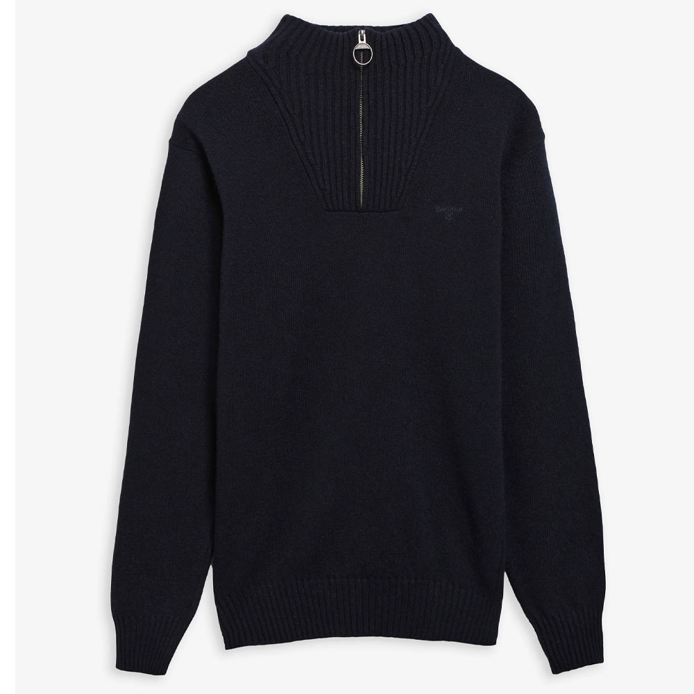 Herentrui Essential lambswool half zip navy
