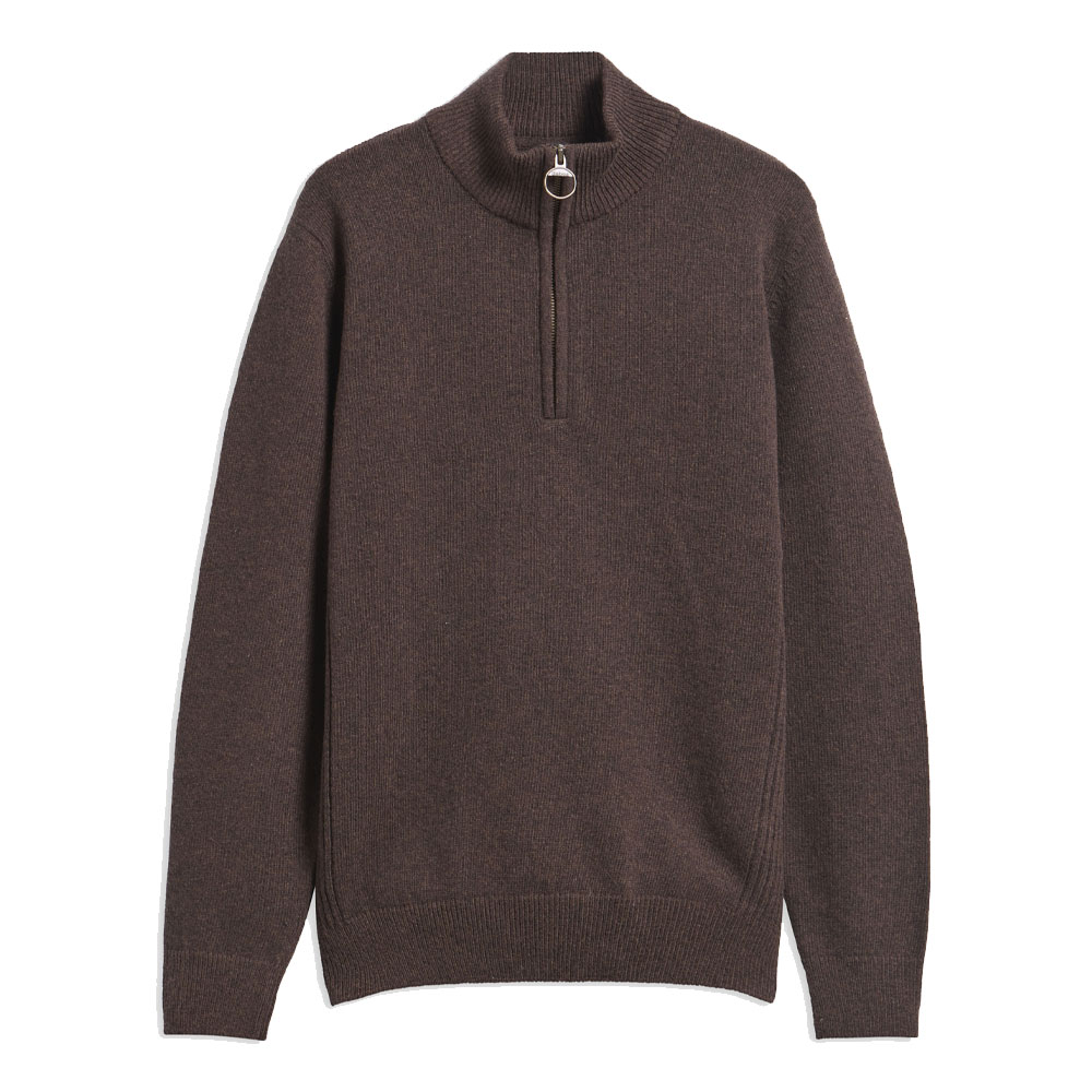 Herentrui Holden half zip Dark Oak
