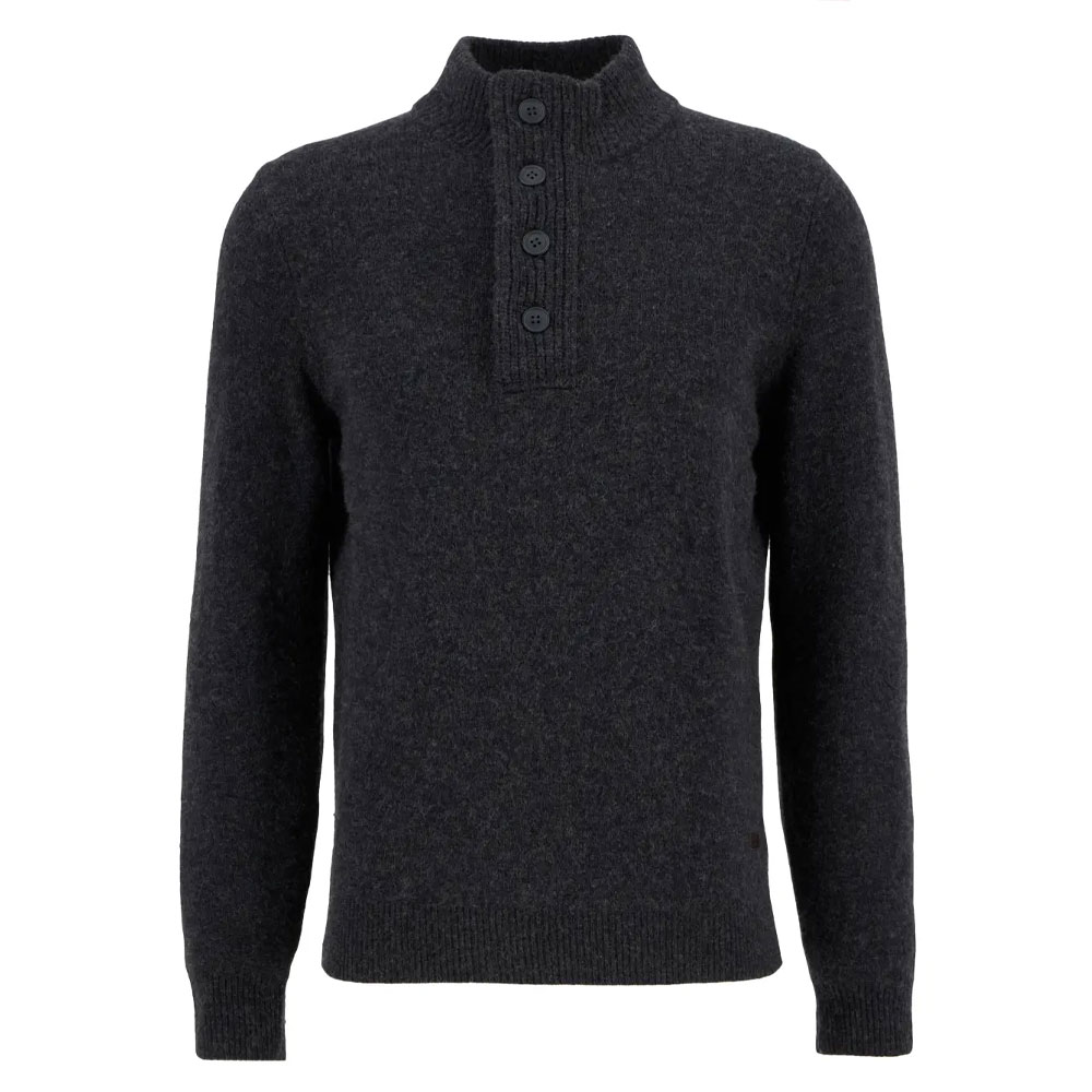 Herentrui Patch Half Zip charcoal afbeelding