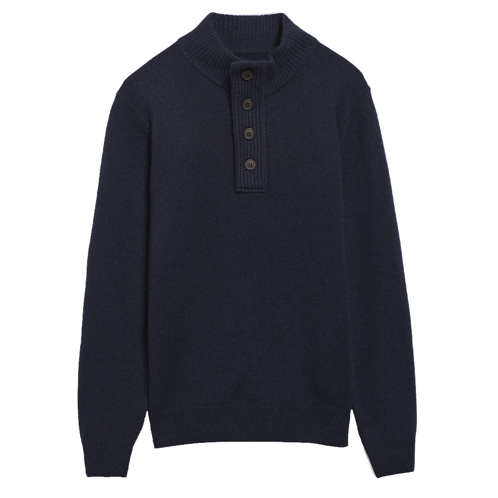 Herentrui Patch Half Zip navy