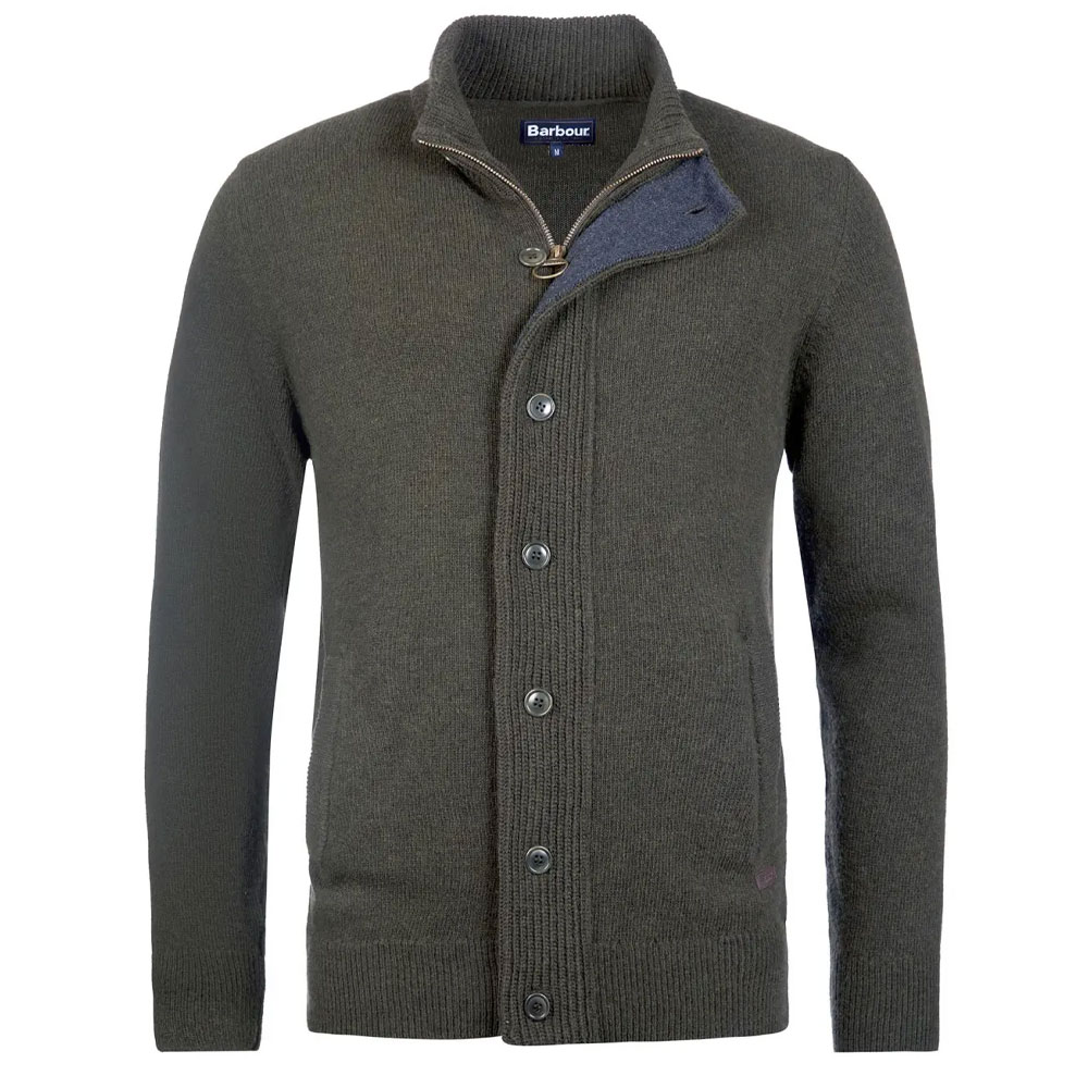 Herentrui Patch Zip Through seaweed afbeelding