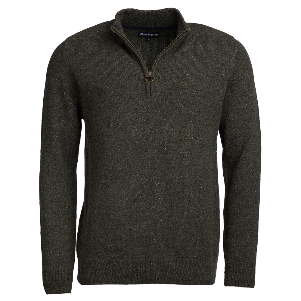 Barbour herentrui Tisbury half zip seaweed
