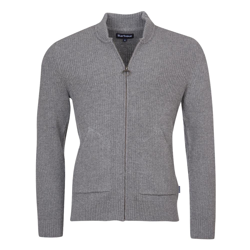 herenvest Gillespie Zip Grey Marl herenvest Gillespie Zip Grey Marl