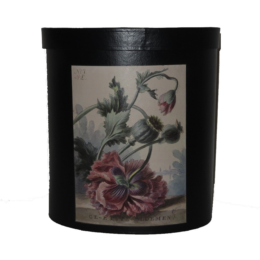 Hoedendoos papaver zwart M Hoedendoos papaver zwart M