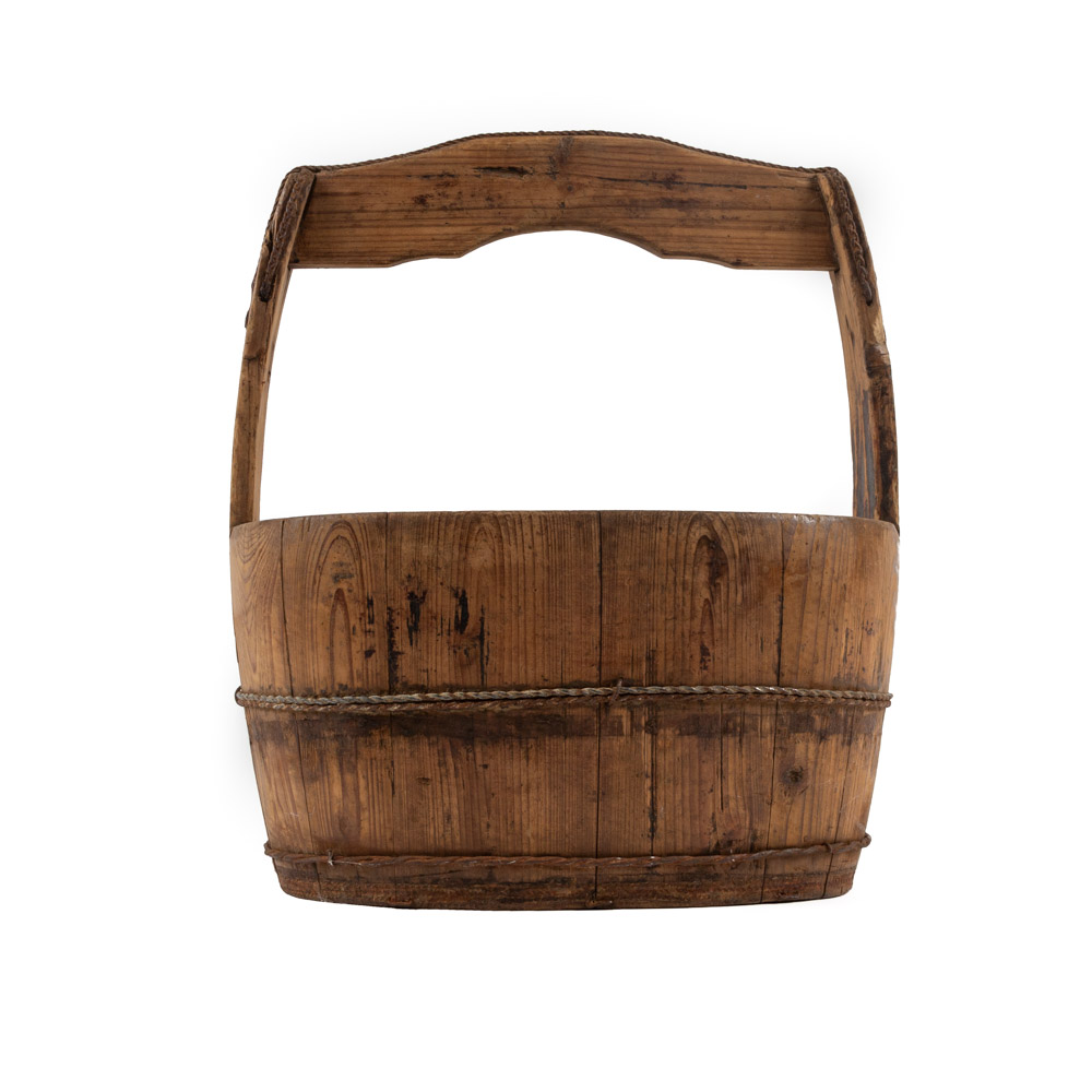 Houten rijst bak