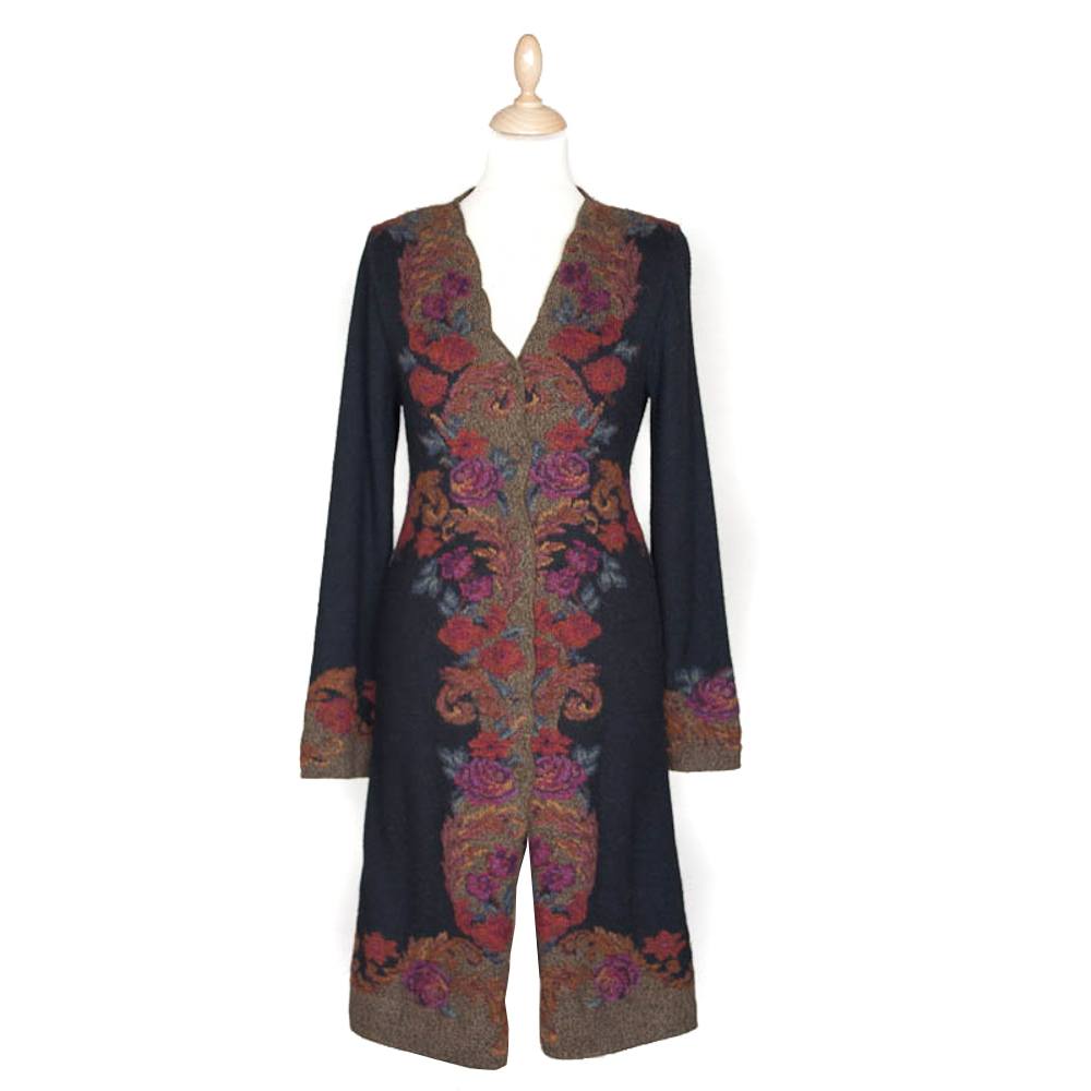 Arana Il Roseto Coat - Black/Bronze (2805B)
