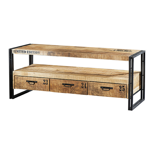 Iron Tv Dressoir Met 3 Laden huismerk kopen in de aanbieding Iron Tv Dressoir Met 3 Laden huismerk kopen in de aanbieding