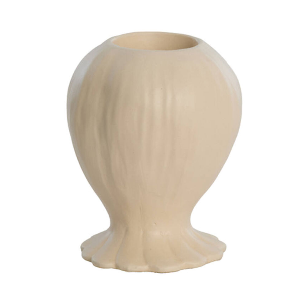 Kaarsenhouder Rewa keramiek creme m