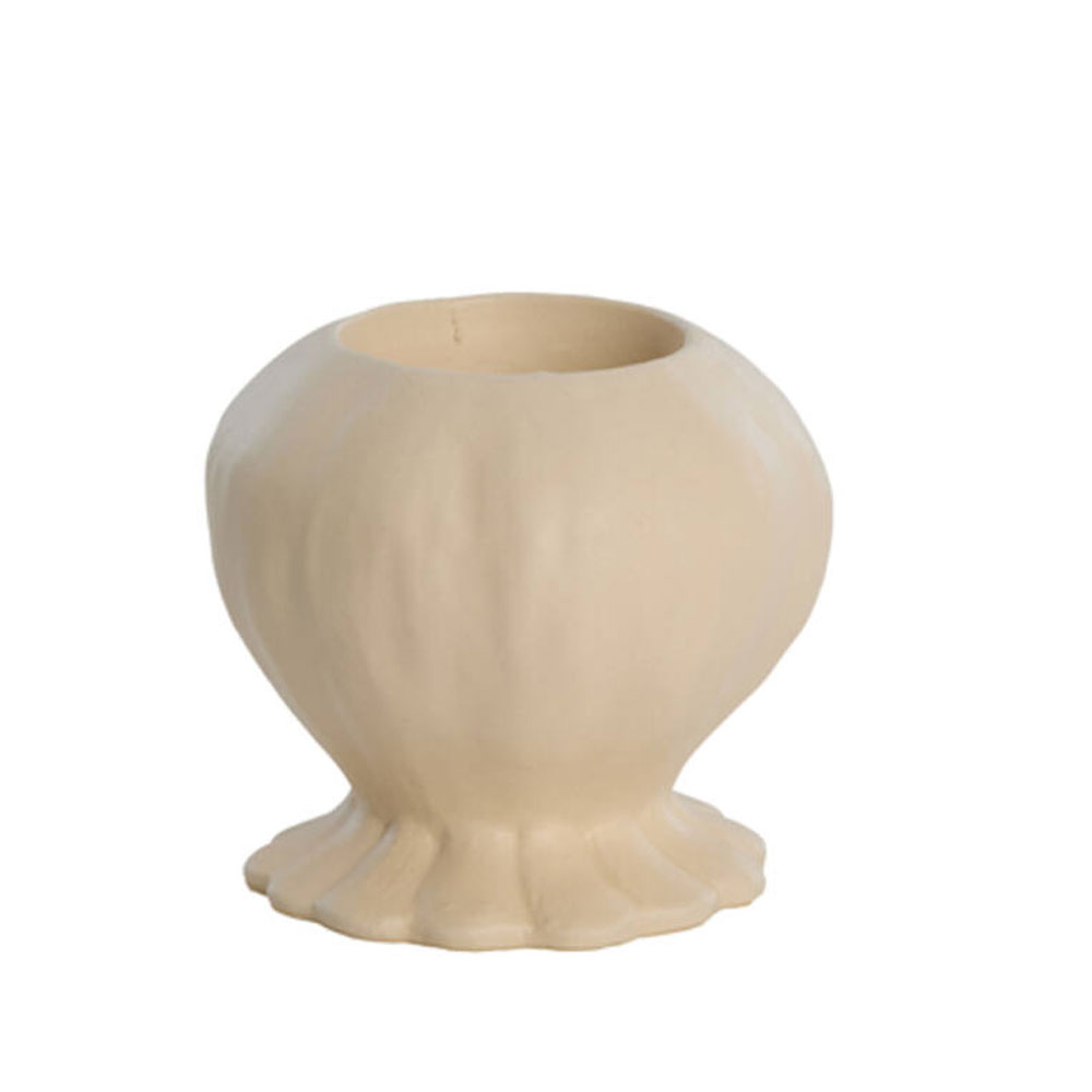 Kaarsenhouder Rewa keramiek creme s