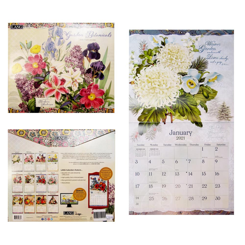 LANG Kalender Garden Botanicals