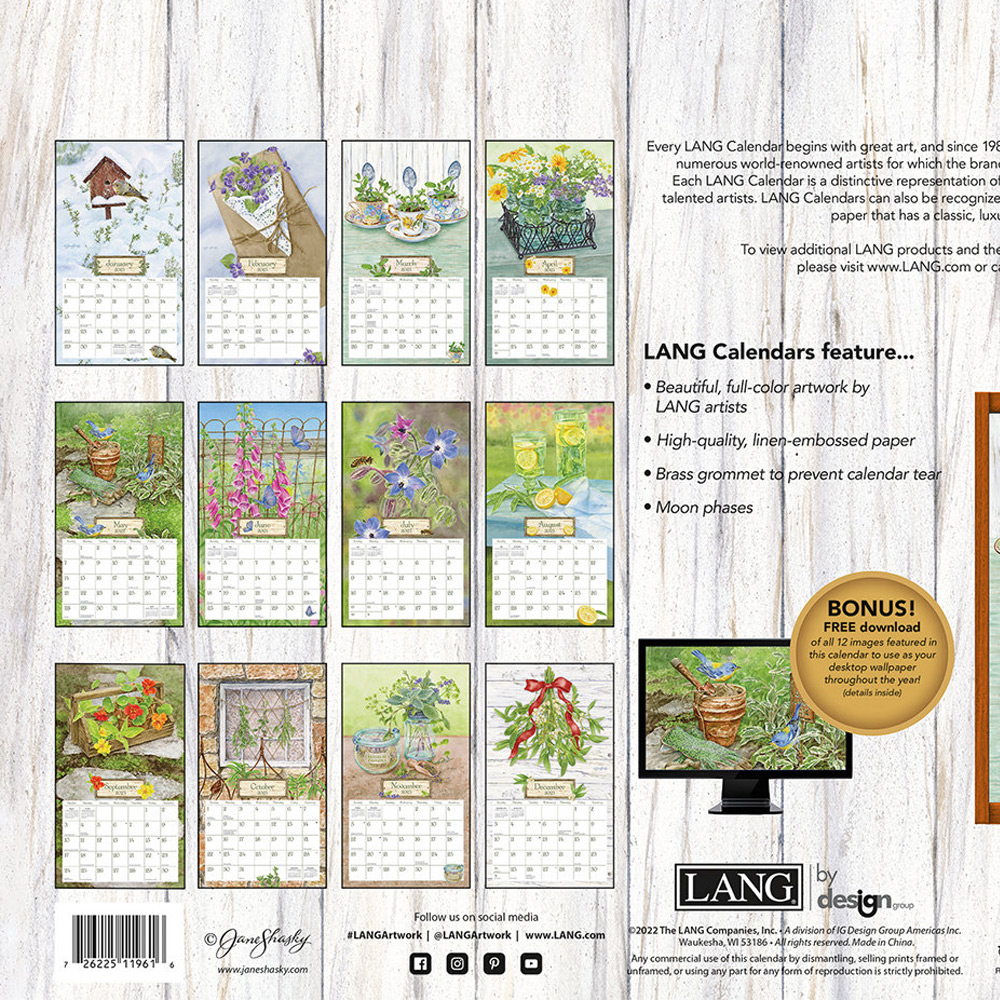 Kalender Herb Garden