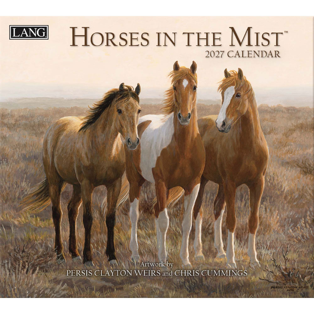LANG Kalender Horses In The Mist