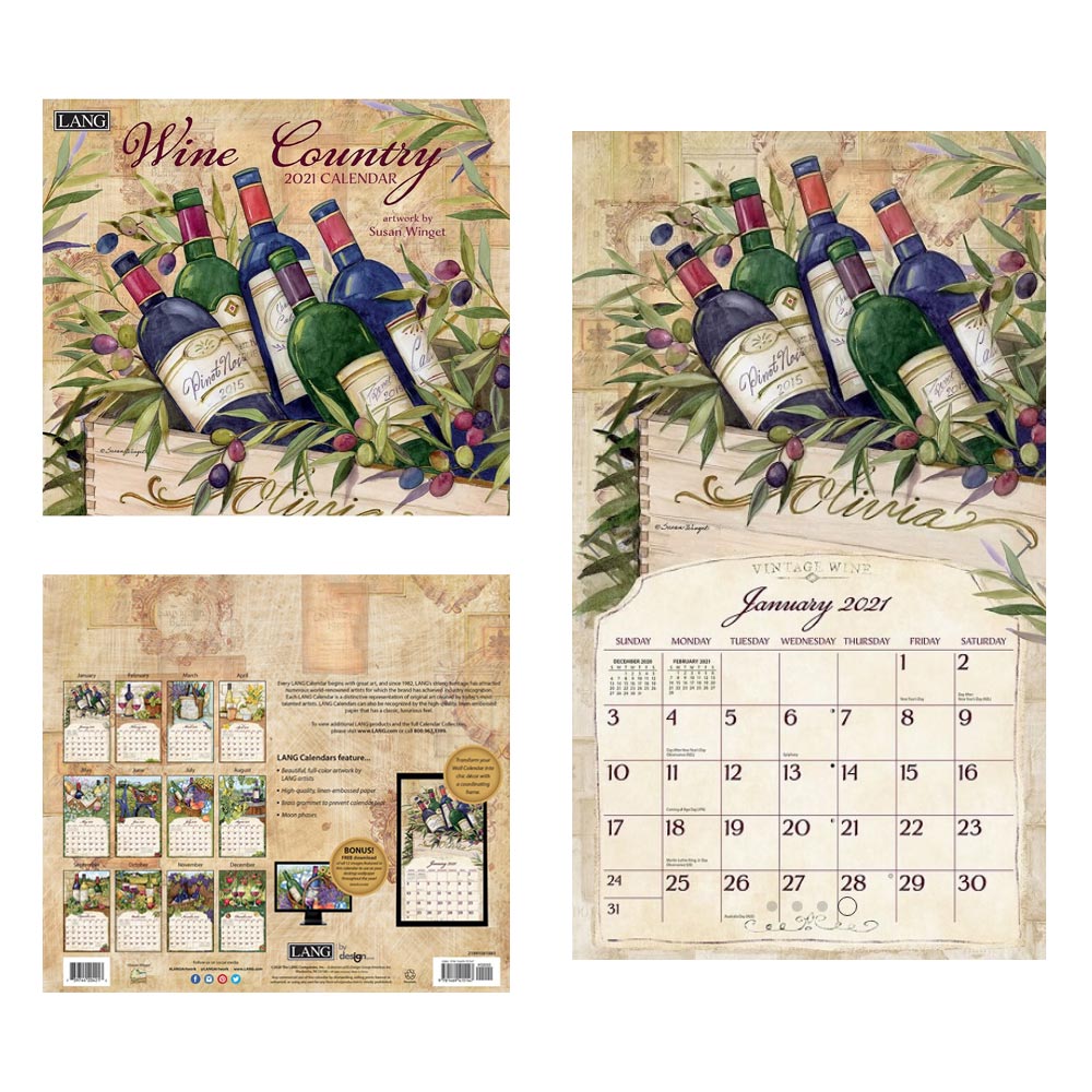 Kalender Wine Country