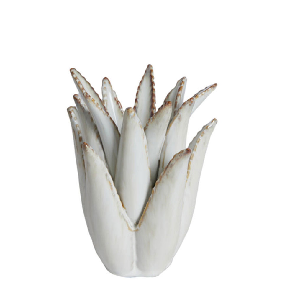 Kandelaar Cactus keramiek creme m