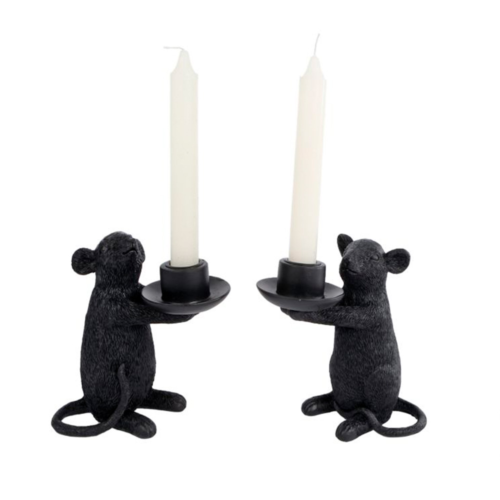 Kandelaar mouse zwart Kandelaar mouse zwart
