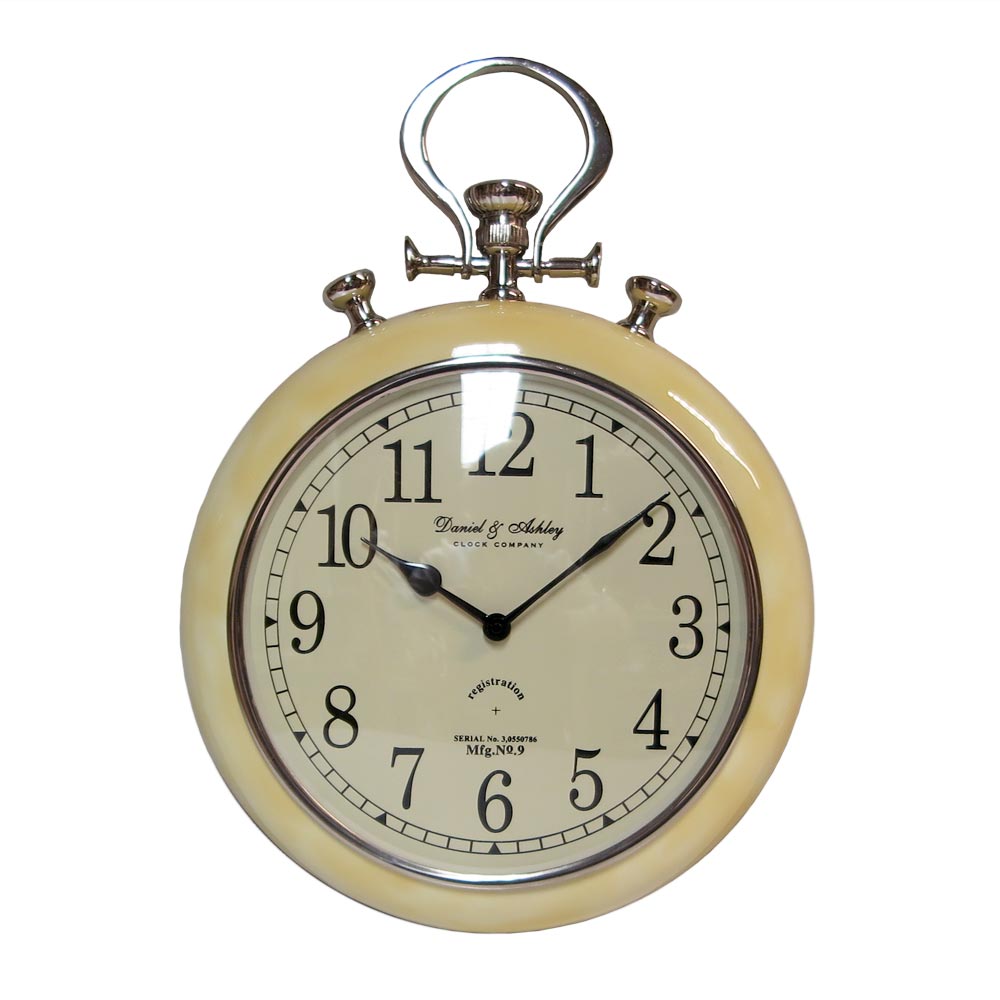Klok horloge Creme