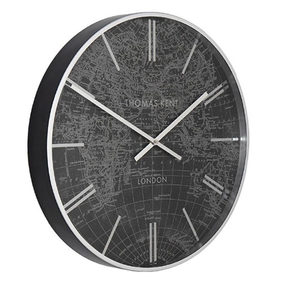 Klok World traveller zwart/goud L