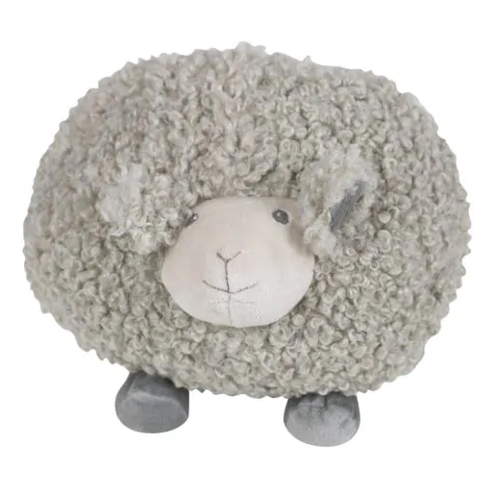 Knuffel schaap krul grijs dik