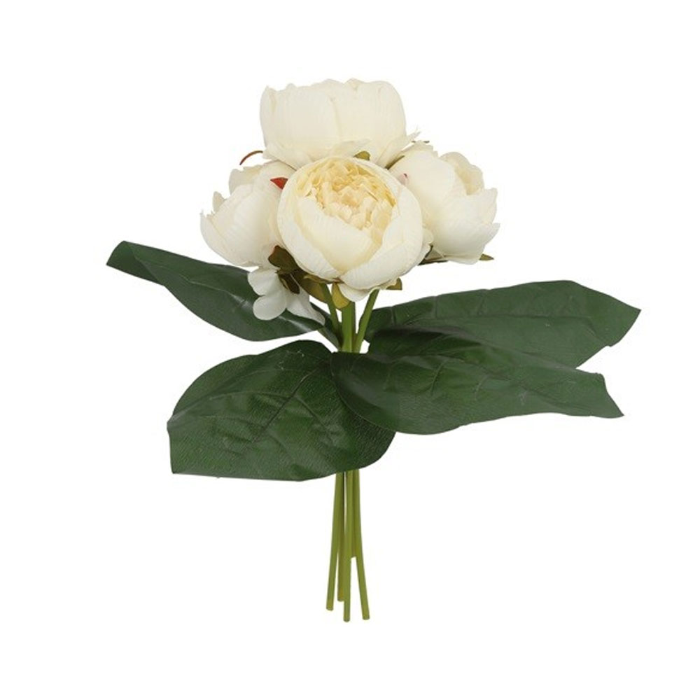 Countrylifestyle Kunstboeket Peony Wit