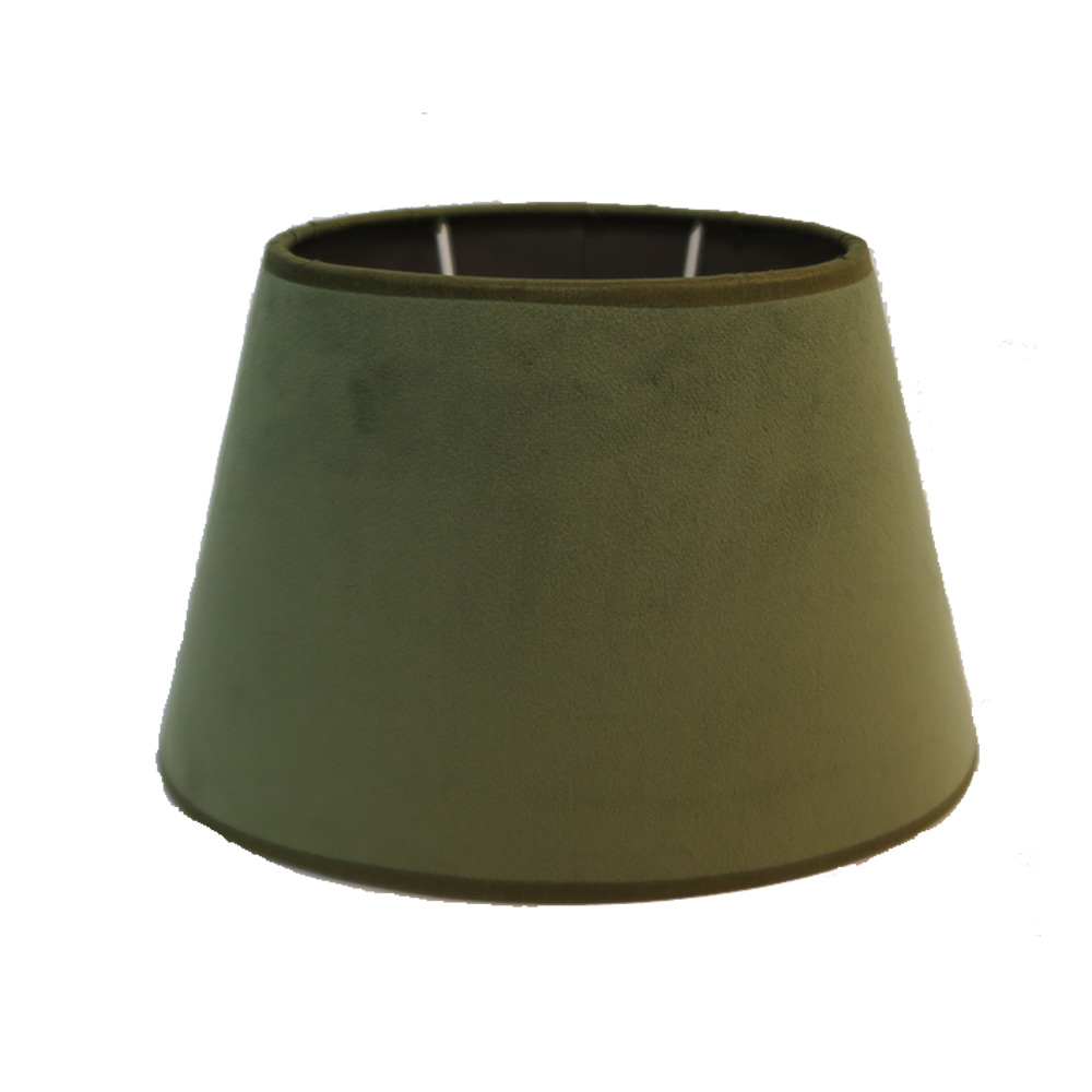 Lampenkap Velours Rond Groen 20