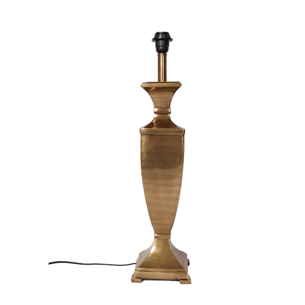 Lampvoet New Square L antiek brons Lampvoet New Square L antiek brons