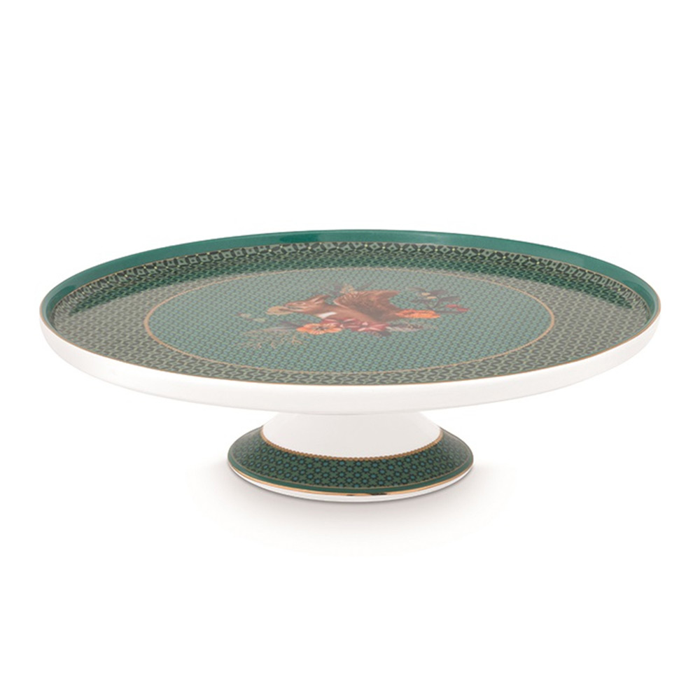 PiP Studio Mini Cake Tray Winter Wonderland Squirrel Green 21 cm