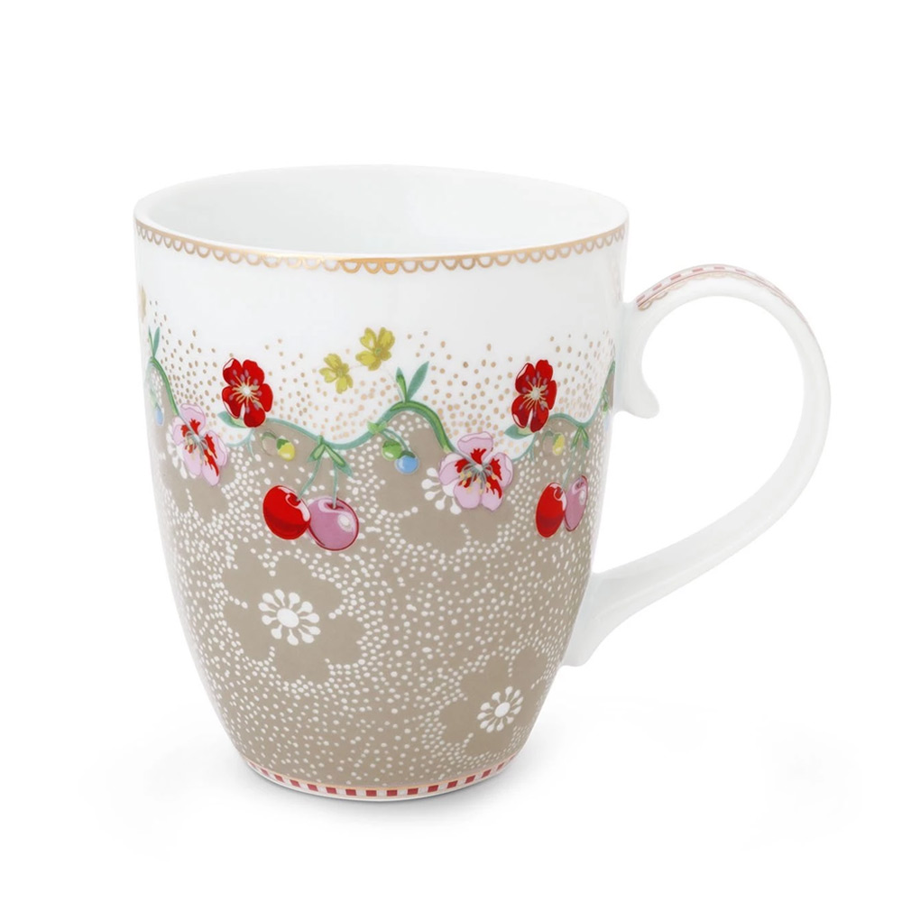 Mok 300ml Cherry khaki Mok 300ml Cherry khaki