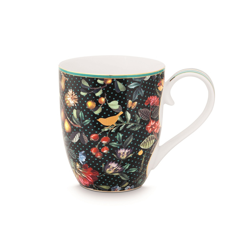 PiP Studio Mok XL Winter Wonderland Overall Dark Blue 450ml